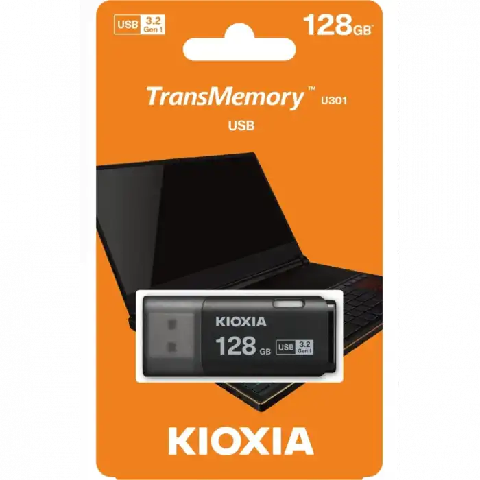 Kıoxıa U301k 128gb Usb 3.2 Gen1 Transmemory Flash Disk (siyah)