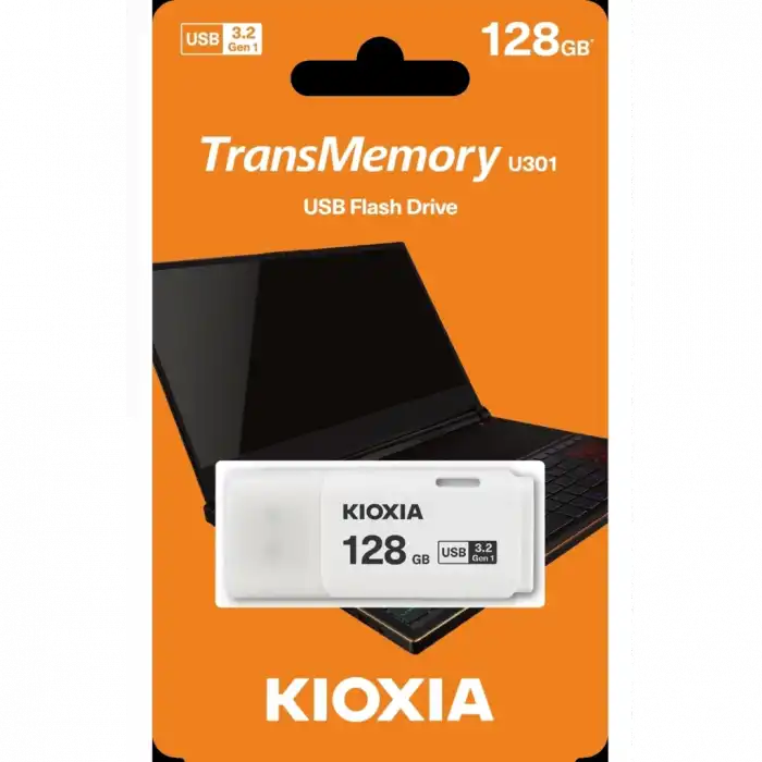 Kıoxıa U301w 128gb Usb 3.2 Gen1 Transmemory Flash Disk (beyaz)