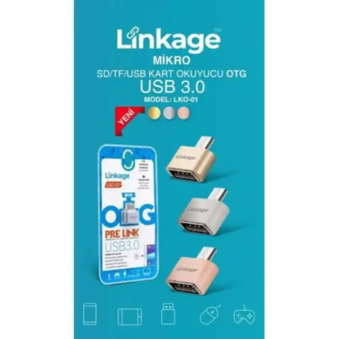 LINKAGE LKO-01 MICRO USB 3.0 OTG KABLO ÇEVİRİCİ