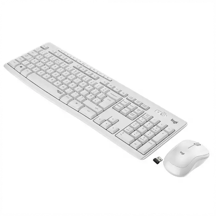 Logıtech Mk295 Beyaz, 920-010089, Kablosuz, Türkçe Q, Klavye Mouse Set
