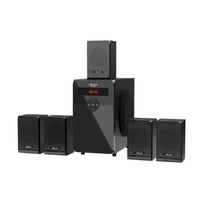Mıkado Md-582bt 110w 5+1 Masaüstü Usb/sd/fm/bluetooth Siyah Kasa Ev Sinema Sistemi