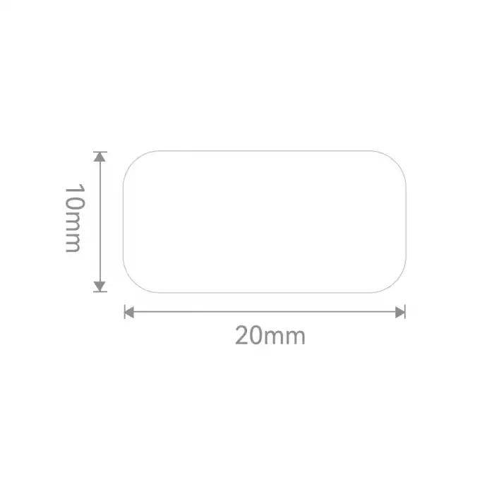 Nıımbot Pl20 Etiket 20mm X 10mm (tek Kolonda 1li) 465 Adet Beyaz (m2)
