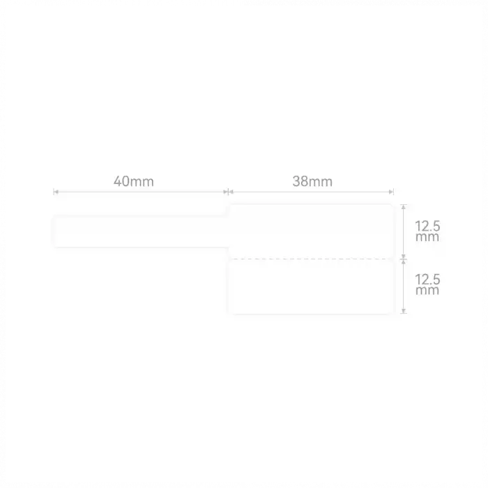 Nıımbot T25 Etiket 38mm X 40mm 100 Adet Beyaz  Kablo İçin (b1,b21s,b3s)