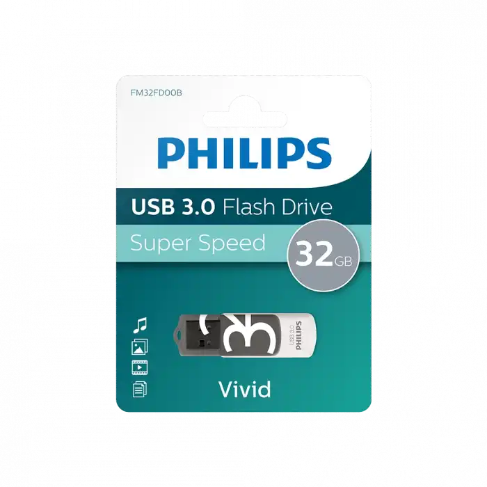 Phılıps Fm32fd00b 32gb Usb 3.0 Vivid Gölge Grisi Flash Disk