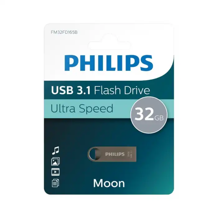 Phılıps Fm32fd165b 32gb Usb 3.1 Moon Uzay Grisi Flash Disk