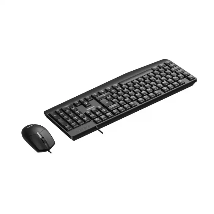 Phılıps Spt6237b, Siyah, Türkçe Q, Usb Kablolu, Klavye Mouse Set