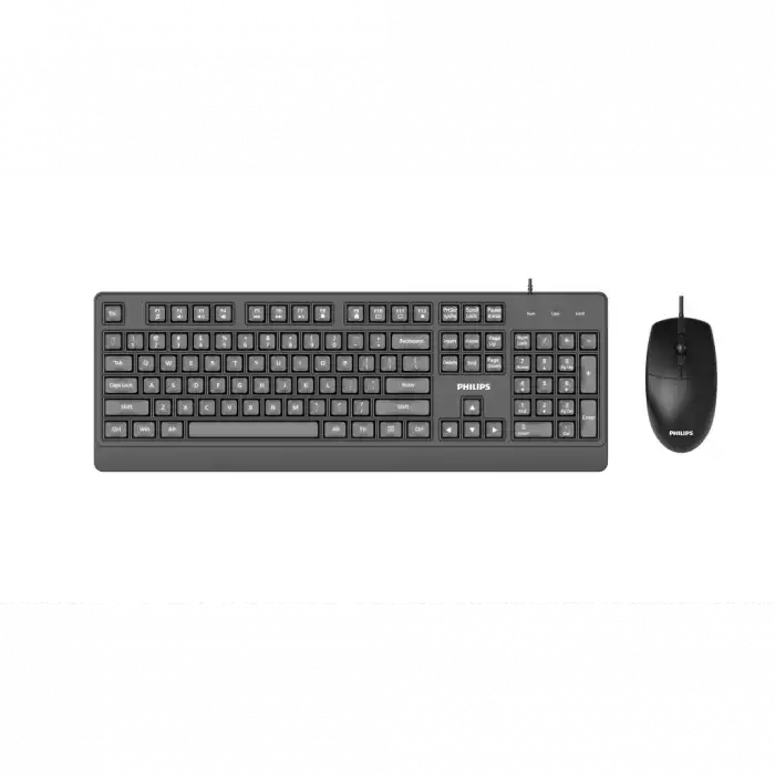 Phılıps Spt6247b, Siyah, Türkçe Q, Usb Kablolu, Multimedya Klavye Mouse Set
