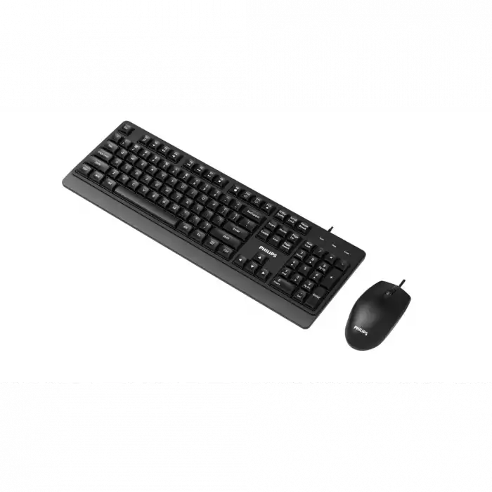 Phılıps Spt6247b, Siyah, Türkçe Q, Usb Kablolu, Multimedya Klavye Mouse Set