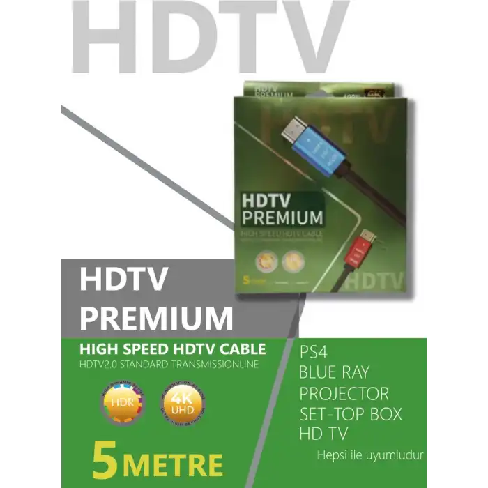 Platoon pl-8972 4K HD Premium HDTV Kablo 5M