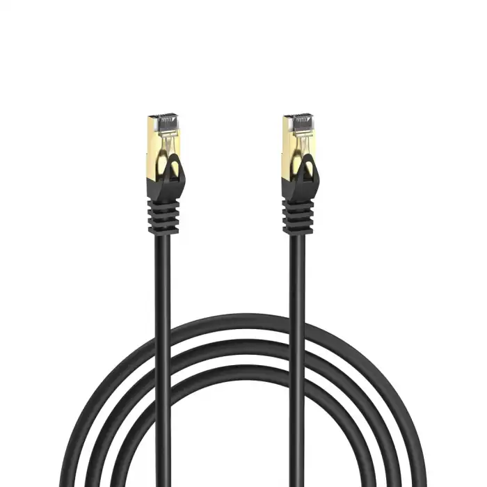 S-lınk Mm-cat710 Cat7 Patch 10mt Gold Uçlu   Ftp Cca Ağ Bağlantı Kablosu (siyah)