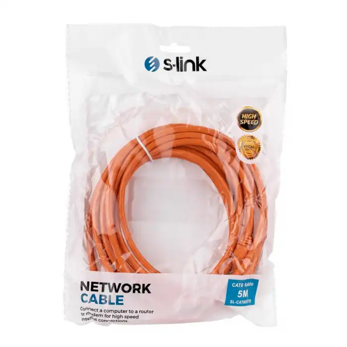 S-lınk Sl-cat605tr Cat6 Patch 5mt Kablo (turuncu)