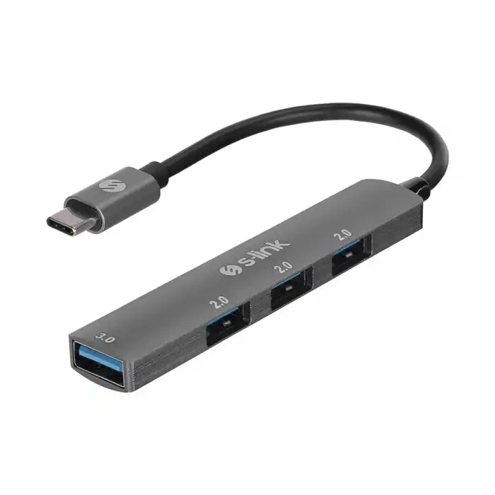 S-lınk Sw-u324, Type-c To 3xusb 2.0, 1xusb3.0, Metal, Usb Hub