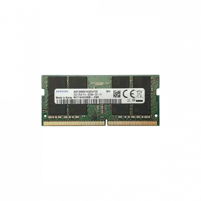 Samsung Samso3200/32, 32gb, Ddr4, 3200mhz,  1.2v Notebook Ram (m471a4g43ab1-cwe)