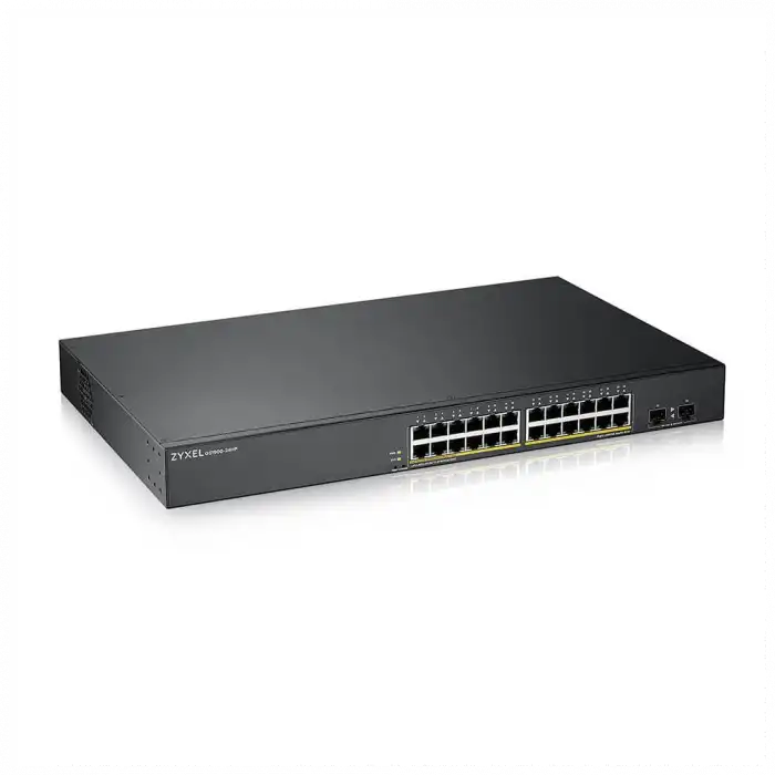Zyxel Gs1900-24hp V2, 24 Port, Gigabit, Poe 170w, 2 Port Gigabit Sfp, Yönetilebilir, Rackmount Switch