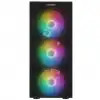 Everest Faced-v5, Mesh, 600w, 4x12cm Sabit Rainbow Fan, Temperli Cam Yan Panel, Atx, Gamıng Kasa
