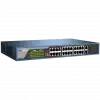 Hıkvısıon Ds-3e0326p-e/m(b), 24 Port, Megabit, Poe 250w, 1 Port Gigabit Uplink, 1 Port Gigabit Sfp, Yönetilemez, Rack Mount Switch