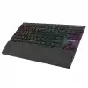 Rampage Beru Siyah 2.4ghz Ve Bluetooth Kablosuz Rgb Lighting Red Mekanik Switch Abs Case 1000mah Bataryalı Gaming Klavye
