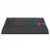 Rampage Beru Siyah 2.4ghz Ve Bluetooth Kablosuz Rgb Lighting Red Mekanik Switch Abs Case 1000mah Bataryalı Gaming Klavye