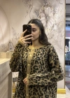 Ayd Leopar Hırka Kahverengi