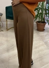 Ceremony 6318 Nervüllü Kemersiz Çelik Pantolon camel