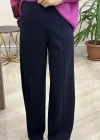 Ceremony 6318 Nervüllü Kemersiz Çelik Pantolon lacivert