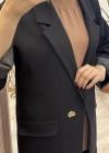 Ceremony 6846 Tek düğmeli Blazer Çelik Ceket Siyah