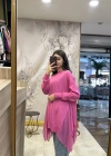 Ghisa 5KOBTNK4689 pembe Tül Detaylı Merserize Tunik