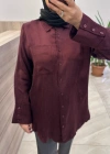 Hilay Qupra gömlek Bordo