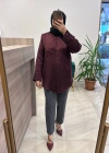 Hilay Qupra gömlek Bordo
