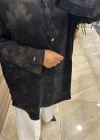 İnvee 7109 Çiçek Desenli Tunik Siyah
