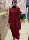 İnvee Merserize Tunik Bordo