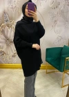 İnvee Omzu Şifonlu Tunik Siyah 6250