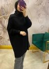 İnvee Omzu Şifonlu Tunik Siyah 6250