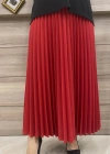 İnvee Pliseli Etek Kırmızı