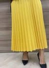 İnvee Pliseli Etek Sarı