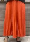 İnvee Pliseli Etek Turuncu