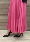 Niqozza Pliseli Etek fuşya