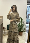 Venöve 25SSELB002 Masha Elbise Leopar