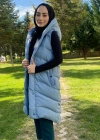 WOMANİA YELEK PEKİN MAVİ