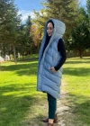 WOMANİA YELEK PEKİN MAVİ
