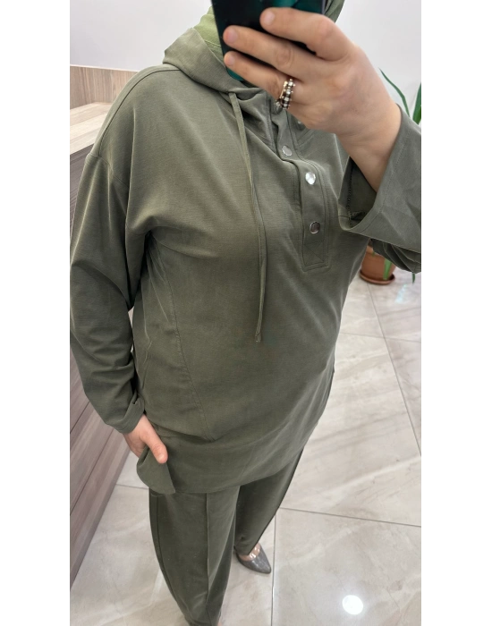 Magazin 7416 Tencel Takım Haki