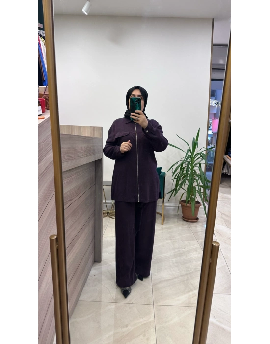 Magazin 7424 Tencel Takım Mor