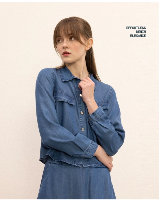 Magazin 7427 Tencel Takım Mavi