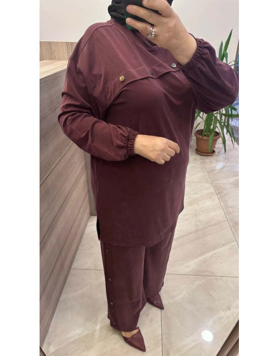 Magazin 4907 Tensel Takım Bordo