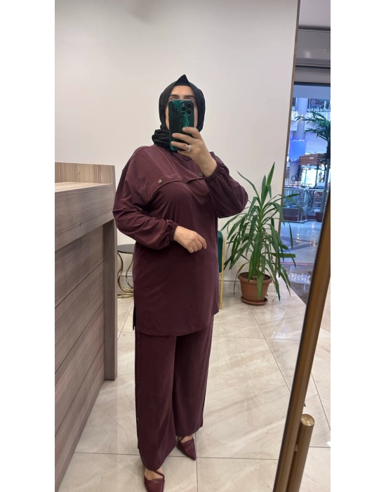 Magazin 4907 Tensel Takım Bordo