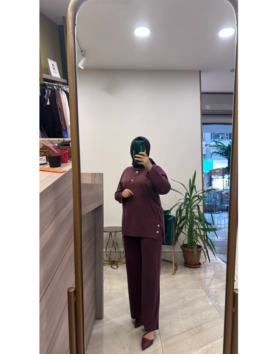 Magazin 4437 Tensel Takım Bordo