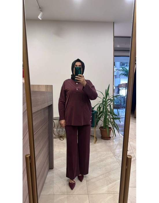 Magazin 4437 Tensel Takım Bordo
