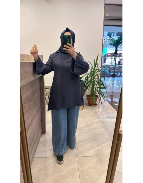 Magazin 4470 Lyocell Takım Lacivert