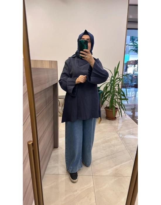 Magazin 4470 Lyocell Takım Lacivert