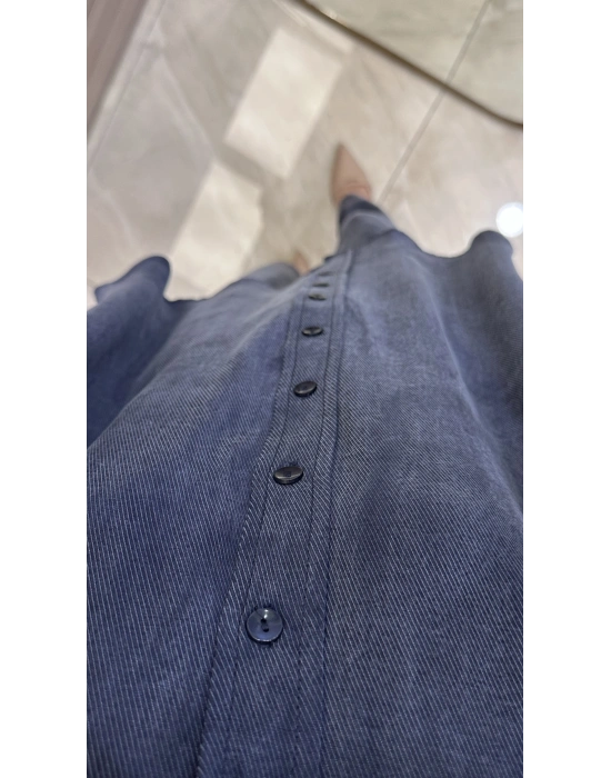 Ayd ipek Qupra takım İndigo